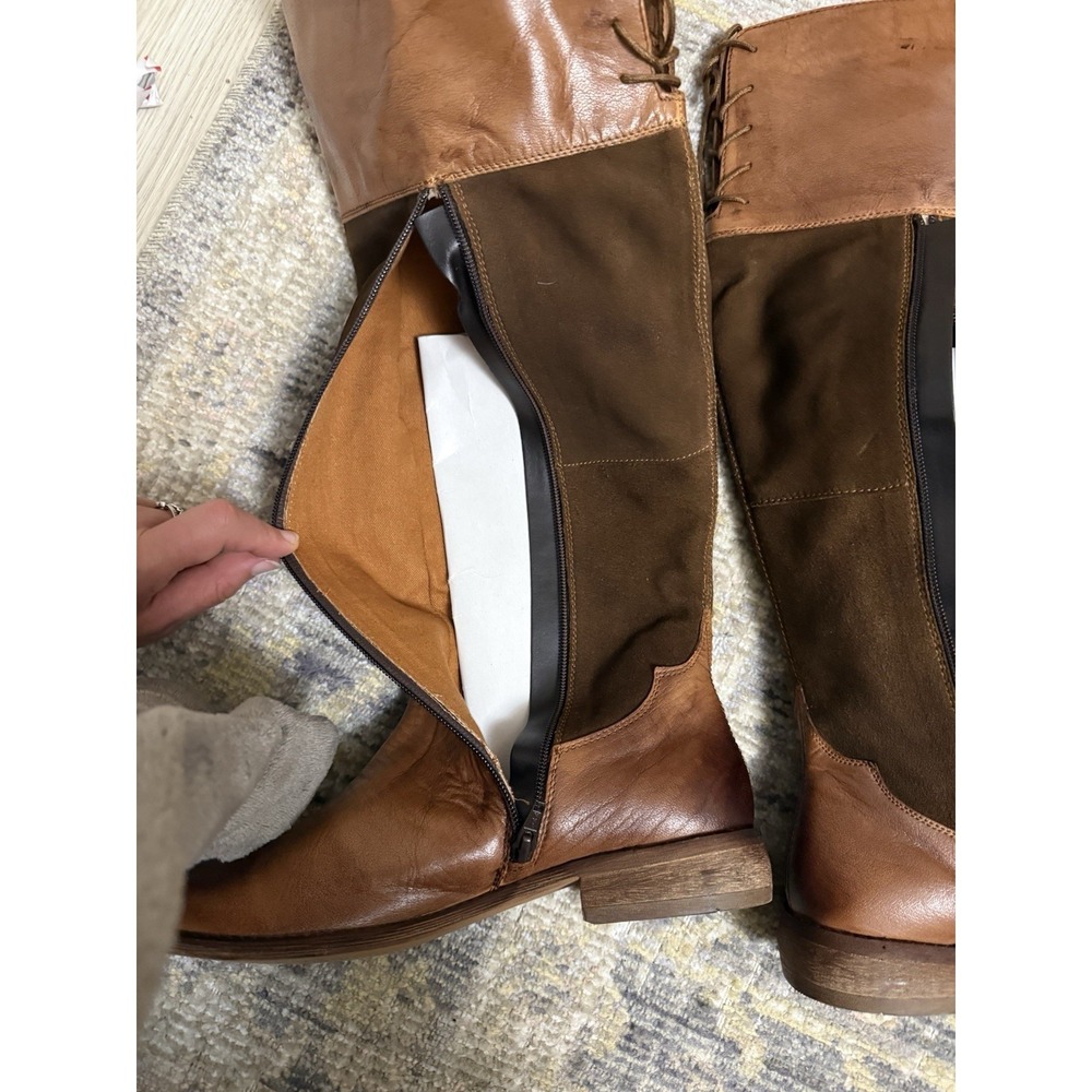 NEW Roan by Bed Stu Natty tall Brown Leather Knee-High riding Boots - Picture 11 of 15